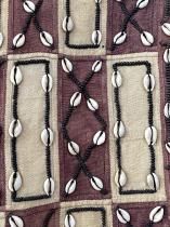 Raffia Cloth with Cowrie Shells - Kuba people, D.R. Congo (#30) 4