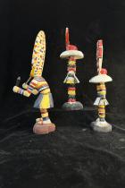 3 Colorful Figures in Ceremonial Dress - Angola 2