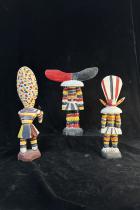 3 Colorful Figures in Ceremonial Dress - Angola 3