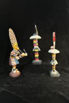 3 Colorful Figures in Ceremonial Dress - Angola 4