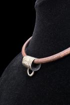 Brown Leather Necklace for Holly Masterson's Gathering Adornments - HM33 2
