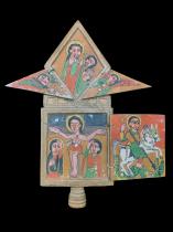 Ethiopian Double Sided Two Level Triptych  2