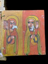 Ethiopian Double Sided Two Level Triptych  10