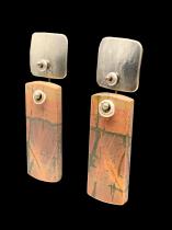 Sterling Silver Earrings with Red Creek Jasper (HM57)  2