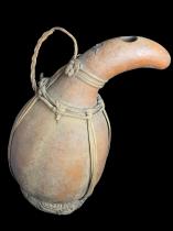 Gourd Palm Wine Vessel - Grassfield Peoples like the Bamileke and Bamum of Cameroon - Sold 4