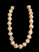 Recycled Honey Colored Glass Beads - Ghana