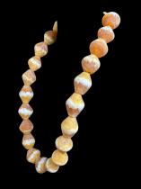 Recycled Honey Colored Glass Beads - Ghana 3