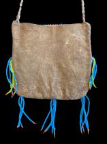 Beaded Leather Bag - Bushman, or Khoisan People, Kalahari Desrt, Botswana - Sold 4