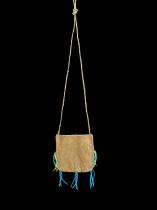 Beaded Leather Bag - Bushman, or Khoisan People, Kalahari Desrt, Botswana - Sold 5