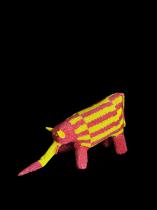Beaded Red and Yellow Elephant - South Africa 4
