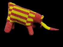 Beaded Red and Yellow Elephant - South Africa 7