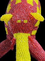 Beaded Red and Yellow Elephant - South Africa 3