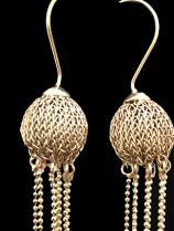 Woven Fringe Earrings (24AGH) 1