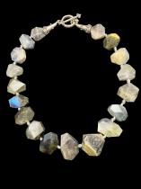 Faceted Labradorite Necklace with Hand Knotted Strands - CBD68 3
