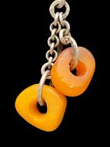 Posted Sterling Silver and Amber Earrings by Jewel 1
