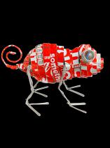 Recycled Coke Can Tin Chameleons - South Africa 5