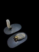Oxidized Sterling Silver Clip Earrings 2