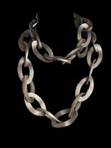 Ebony Wood Link Necklace - Benin 1