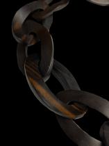 Ebony Wood Link Necklace - Benin 2