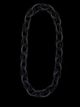 Double Link Ebony Wood Necklace - Benin 3