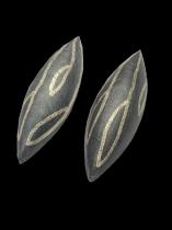 Posted Oxidized Sterling Silver Pod Earrings 1