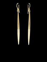 Brass and Bone Tapered Earrings - Kenya