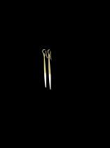 Brass and Bone Tapered Earrings - Kenya 1