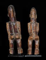 Pair of Bateba Figures - Lobi People, Burkina Faso 3