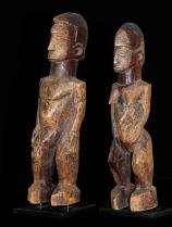 Pair of Bateba Figures - Lobi People, Burkina Faso 1