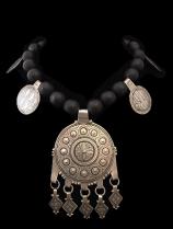  Black Onyx and Moroccan Silver Necklace - BR127