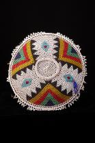 Beaded Beer Pot lid 'Imbenge' - Zulu People, South Africa