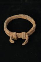 Twisted Iron Bangle with Horns - West Africa - Possibly Senufo People, Ivory Coast 1