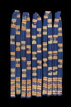 5 Kente Strips - Ashanti People, Ghana, West Africa