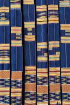 5 Kente Strips - Ashanti People, Ghana, West Africa 1