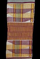 Set of 3 Old Kente Strips - Ashanti People, Ghana, West Africa 2
