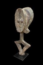 Wooden and Copper Alloy Reliquary Figure - Kota People, Gabon 1