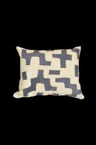 Raffia Appliqu� Pillow - Kuba People, D.R. Congo 1