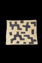 Raffia Appliqu� Pillow - Kuba People, D.R. Congo