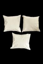 Set of 3 Raffia Appliqu� Pillows - Kuba People, D.R. Congo 2