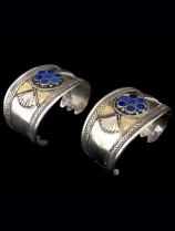 Pair of Lapis Lazuli Cuffs (#1) - Central Asia 3