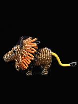 Bead & Wire Lion Ornament - South Africa (10 left) 1