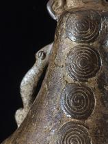 Diviners Bell with Chameleon Design - Lobi people, Burkina Faso  1