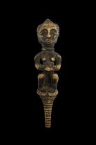 Kanioka Figurative Hairpin or Finial - Luba People, D.R. Congo