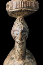 2 Figures Facing Opposite Headrest - Luba People, D.R. Congo 5