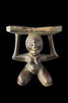 Single Figure Headrest - Luba People, D.R. Congo 1