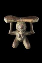Single Figure Headrest - Luba People, D.R. Congo 2