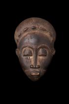 Pair of Portrait masks - Mblo - Baule People, Ivory Coast M57 - Sold 6