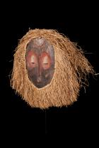 Pigmented mask with Raffia - Goma?, D.R.Congo M12 1