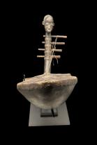 Domu Decorative and Figurative Harp - Mangbetu People, D.R. Congo 2