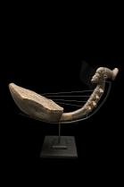 Domu Decorative and Figurative Harp - Mangbetu People, D.R. Congo 6